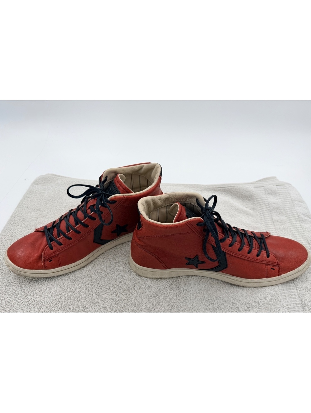 Converse x Varvatos Pro Leather Mid Burgundy 10 Men 129626C - Picture 2 of 7